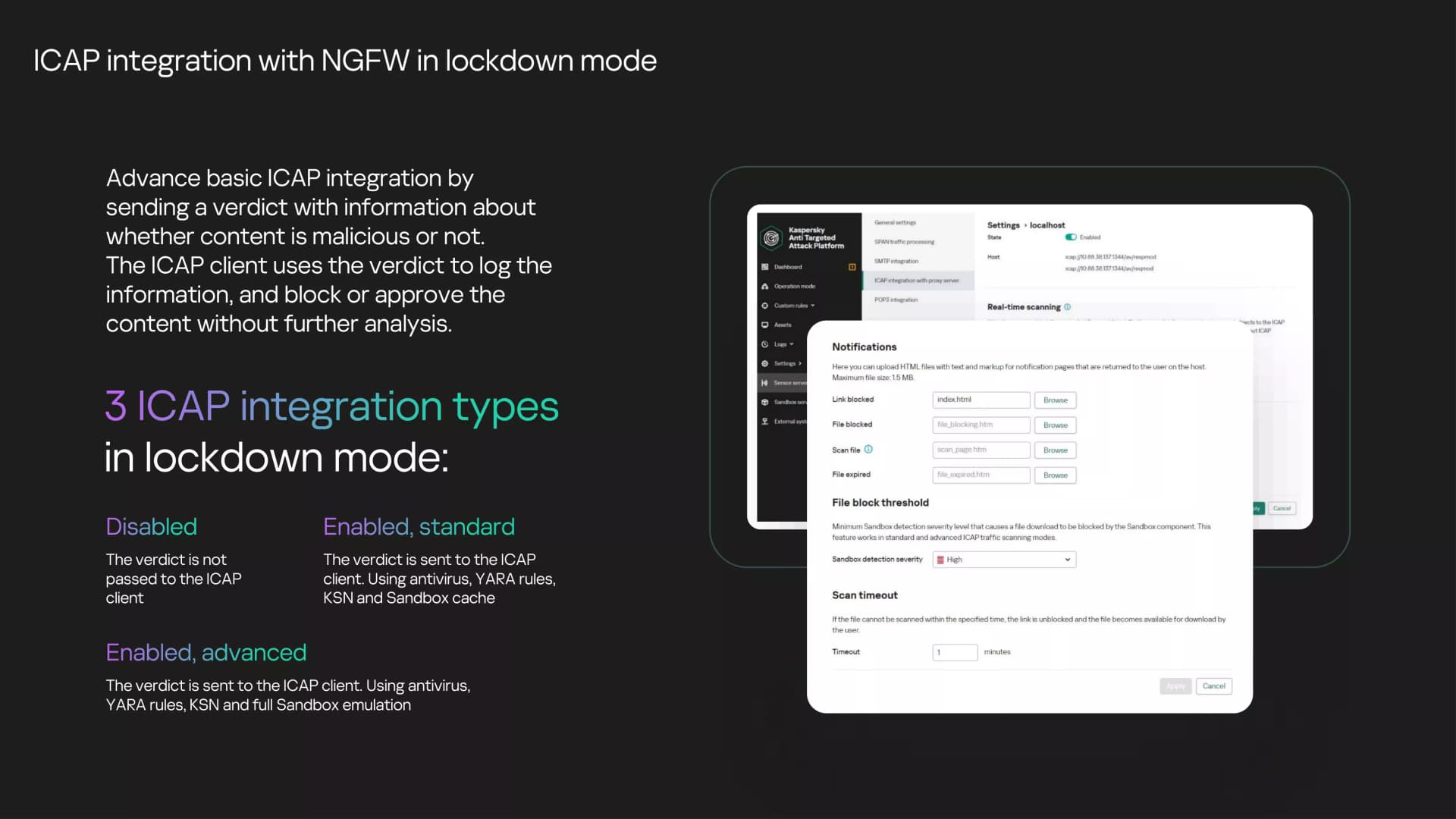 Advance basic ICAP integration by